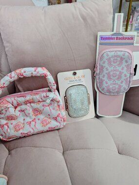 Travel Accessories Mini Makeup Bag Tumbler Pouch Pill Box